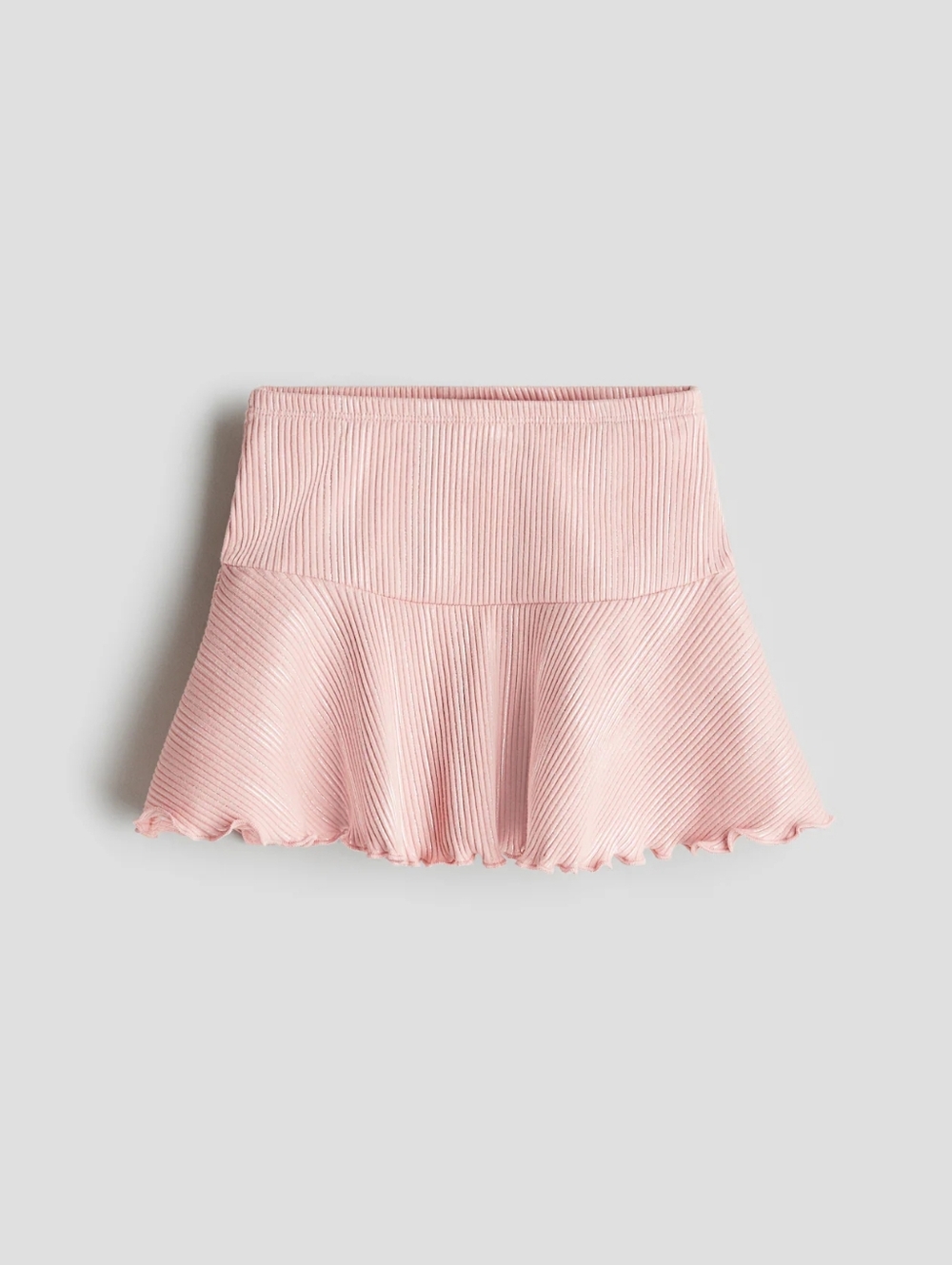 đź’– H&M Shimmery Pink 2-Piece Set | Flare Sleeve Top + Skirt | 2T (Fits 3T) NWOT - Picture 5 of 13